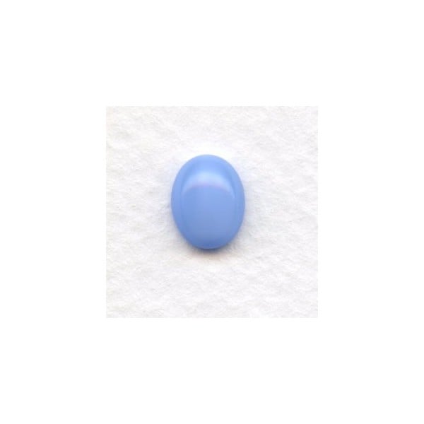 Blue Moonstone Glass Oval Cabochons 10x8mm (6)