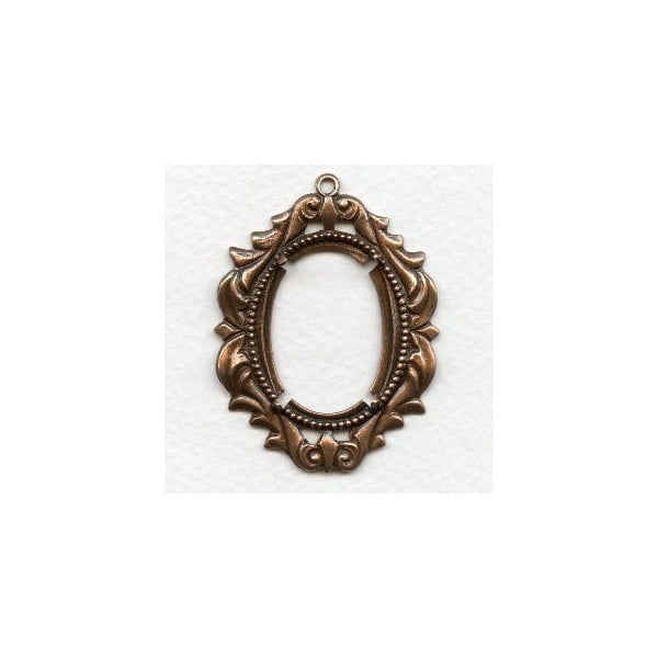 ^Romantic 30x22mm Setting Oxidized Copper (1)