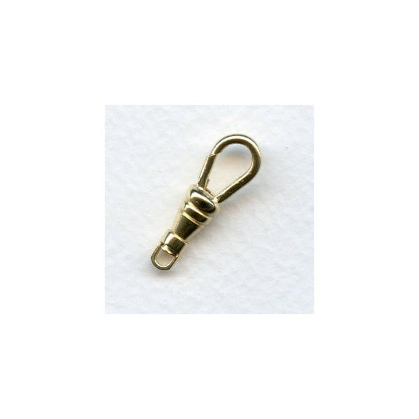 Gold Plated Swivel Clips Lanyard Hooks 25mm