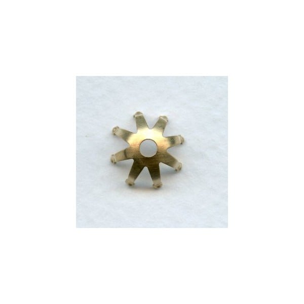 ^Eight Pronged Setting or 10mm Raw Brass Bead Caps