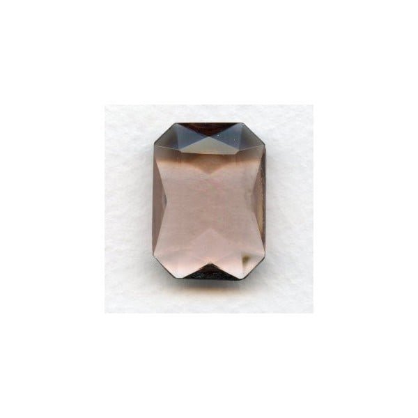 ^Light Amethyst Glass Octagon Unfoiled 25x18mm
