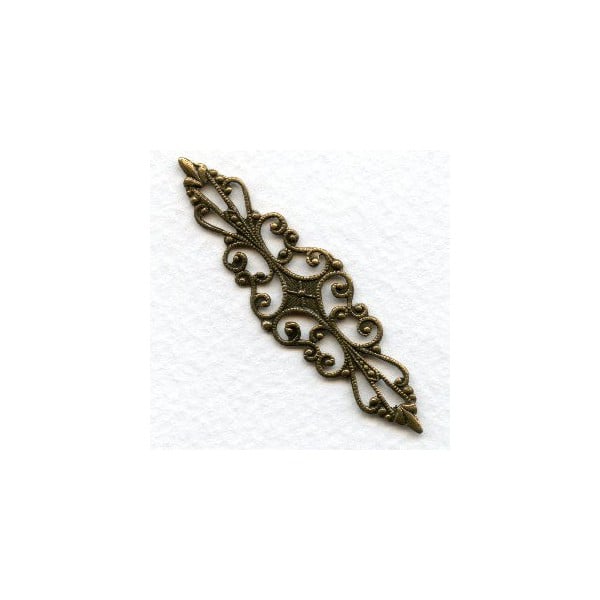 Splendid Bar Style Filigree Oxidized Brass (1)