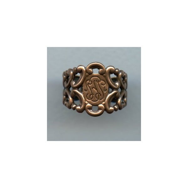 Adjustable Finger Ring Form Oxidized Copper (1)