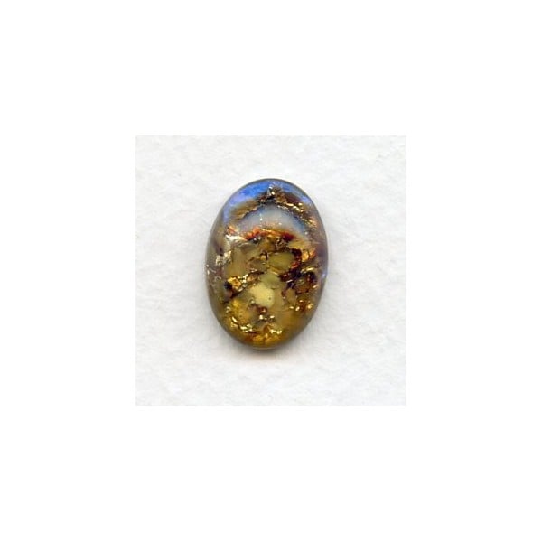 Topaz Handmade Glass Opal Cabochon German 18x13mm (1)