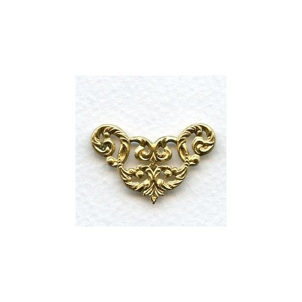 Filigree Corner Details Raw Brass 31mm (4)