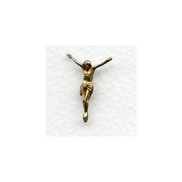 Crucifixes Oxidized Brass 20mm (6)