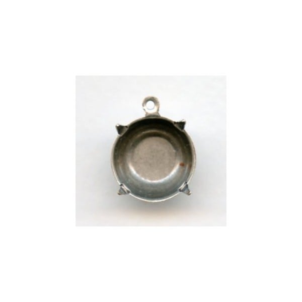 Round 60SS 14mm Settings Oxidized Silver (6)