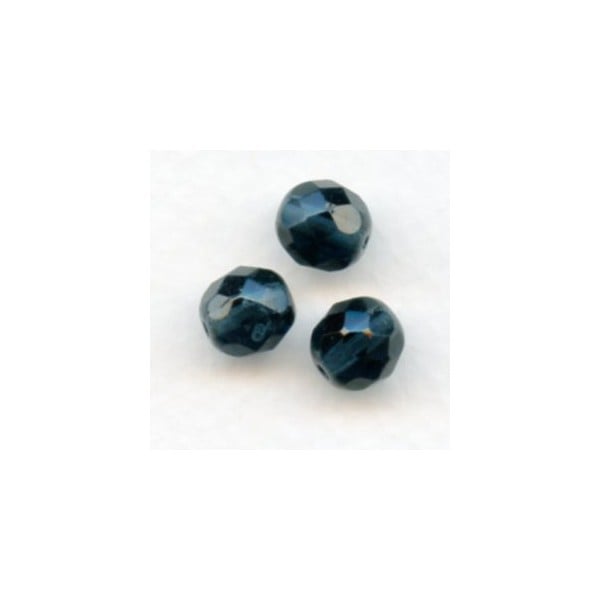 Montana Fire Polished Round Faceted Beads 8mm