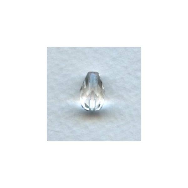 Clear Crystal Fire Polished Pear Shaped Beads 10x7mm