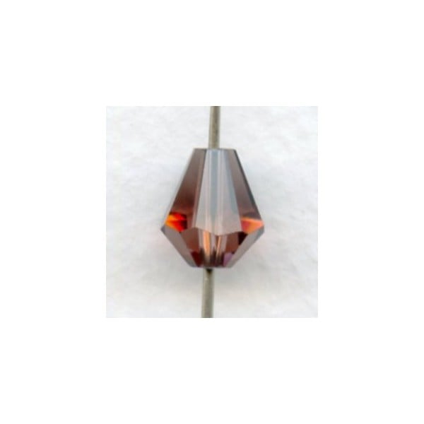 Light Amethyst Bell Shape Faceted Glass Beads 10x9mm