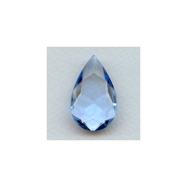 ^Light Sapphire Glass Pear Unfoiled Stone 32x20mm (1)