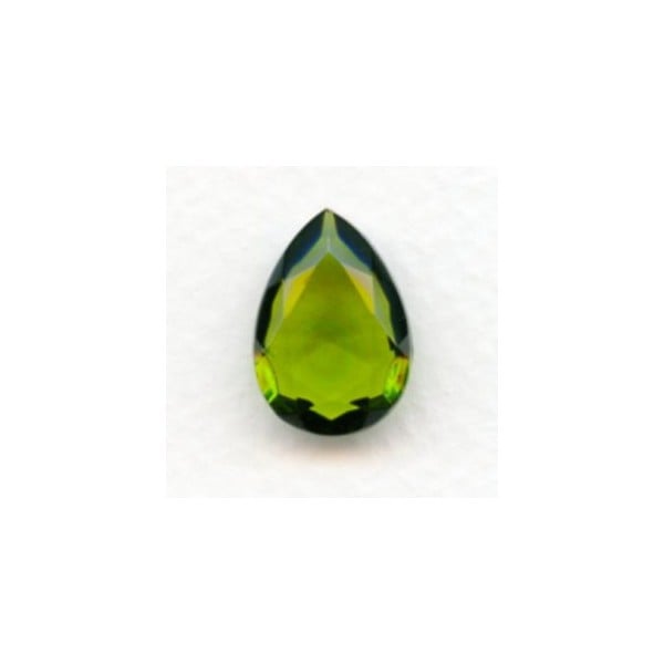 Olivine Glass Pear Shape Jewelry Stone 18x13mm (1)