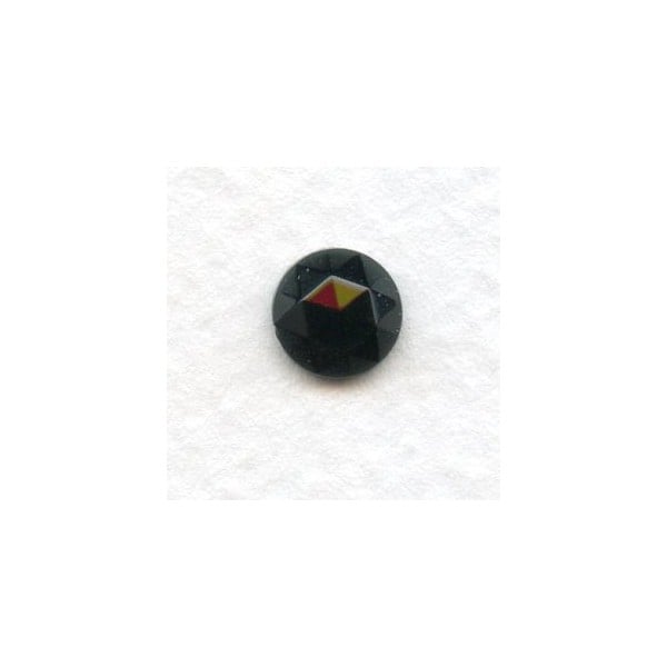 Jet 7mm Flat Back Faceted Top (6)