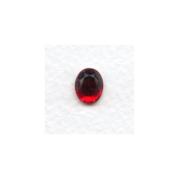 Siam Glass Flat Back Stone 10x8mm Table Top (4)