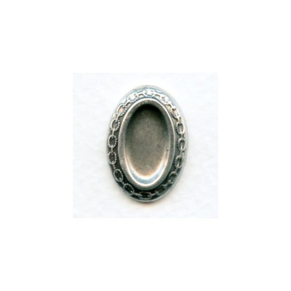 ^Chain Edged Bases Oxidized Silver 13x7 (6)