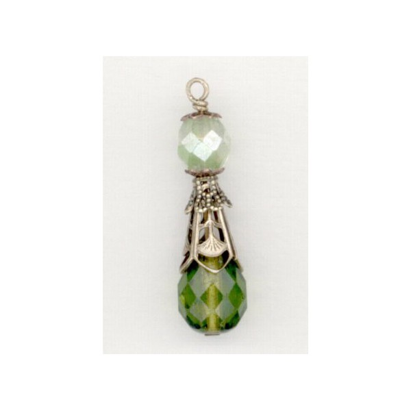 Filigree Cone Shape Bead Cap or Spacer Oxidized Brass (6) - Image 2