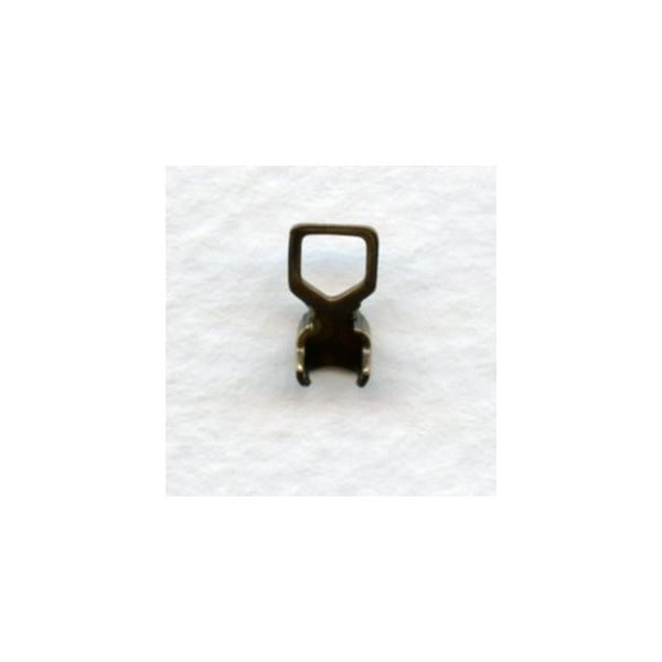 ^End Clamps with Loops for 24pp B" Chain Brass (24)"