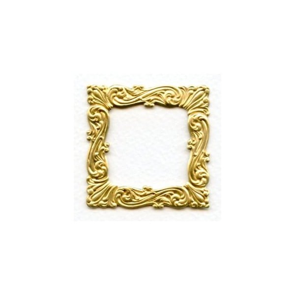 ^Ornate Flourishes Square Stamping Raw Brass (1)
