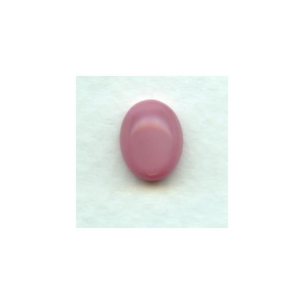 ^Pink Moonstone Glass Oval Cabochon 10x8mm