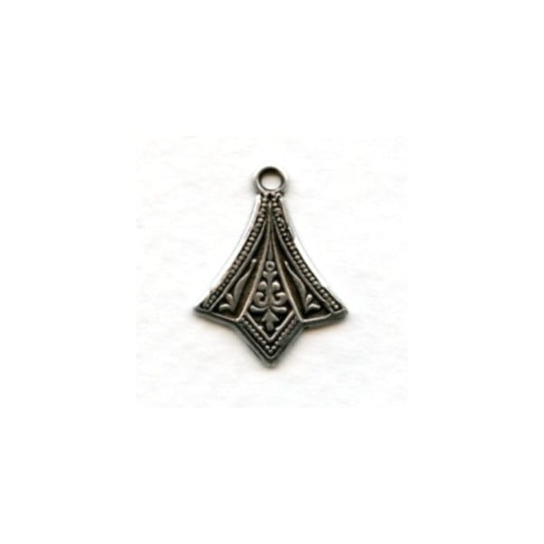 Add a Loop Pendant Stamping Oxidized Silver (12)