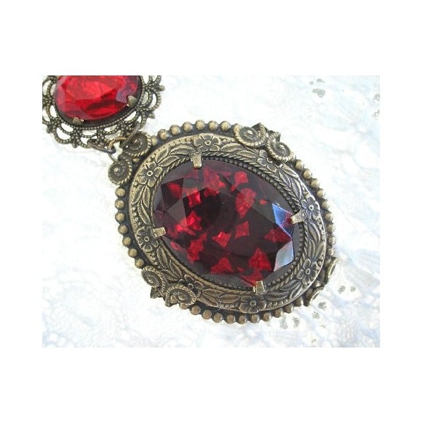 ^Oval Oxidized Brass Pronged Settings 30x22mm - Image 2