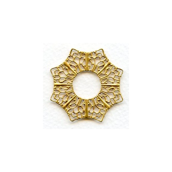 Filigree Framework Raw Brass 38mm (1)