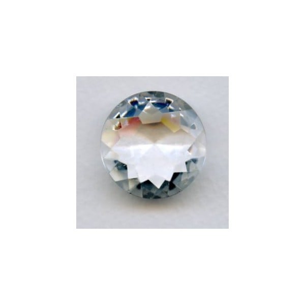 Crystal Clear Glass Round 25mm Unfoiled Jewelry Stone (1)