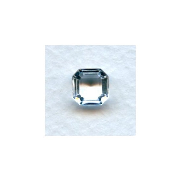 Crystal Glass Square Octagon Stones 8x8mm