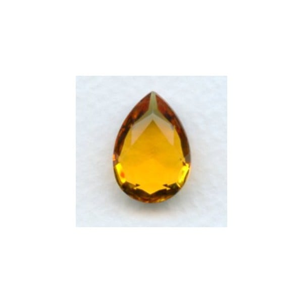 Topaz Pear Shape Glass Jewelry Stone 18x13mm