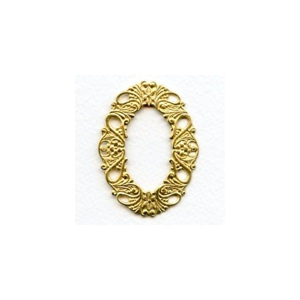 Dramatic Framework Piece Raw Brass Stamping