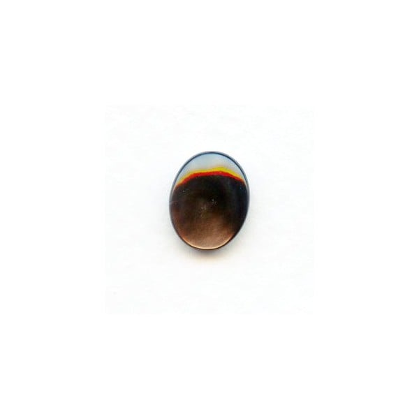 Black Tahiti Pearl 10x8mm Shell Cabochons (4)