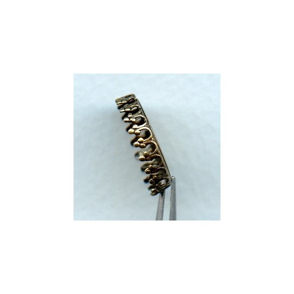 Crown Edge Settings 15mm Oxidized Brass (6) - Image 2