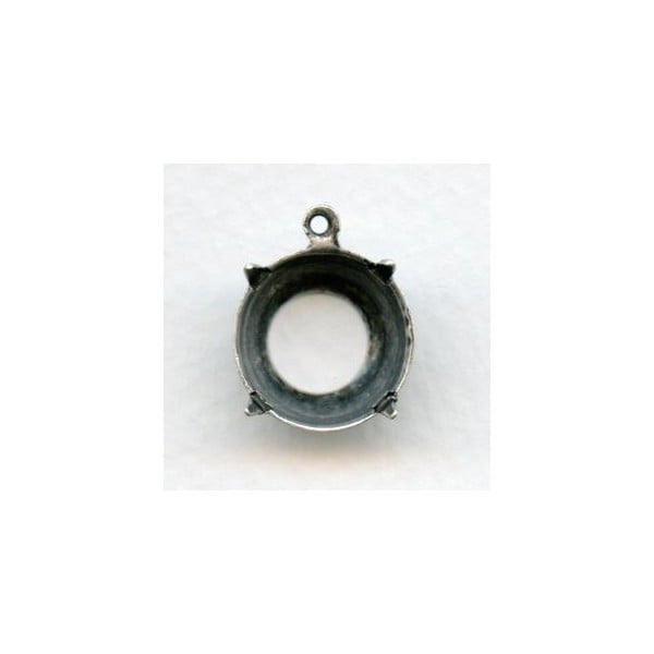 Round 14mm Settings 60SS Oxidized Silver