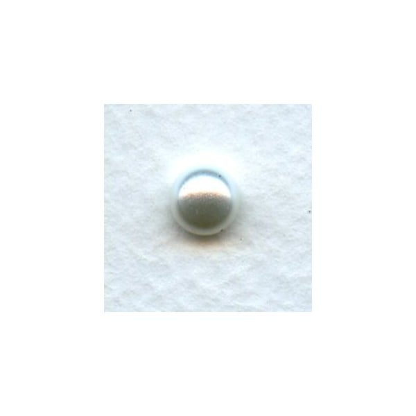White Pearl Glass Cabochons 07mm (12)