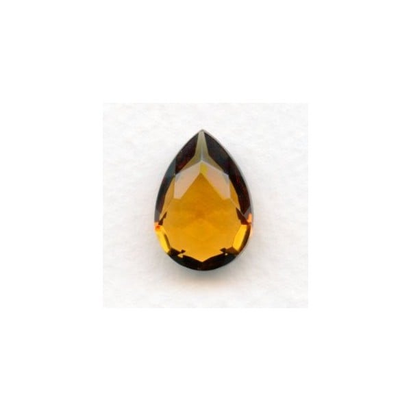 ^Smoked Topaz Glass Pear Shape Jewelry Stone 18x13mm