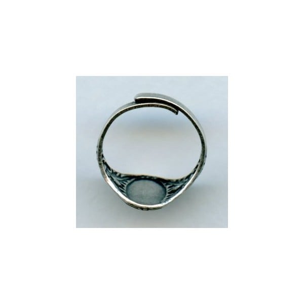 Adjustable Finger Ring Oak Leaves Oxidized Silver (1) - Image 2