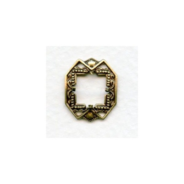 Square Settings 8mm Oxidized Brass (2)