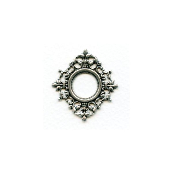Ornate Centerpiece Framework Oxidized Silver (1)