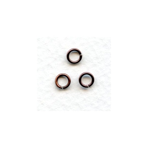 Round Jump Rings 5mm Oxidized Copper