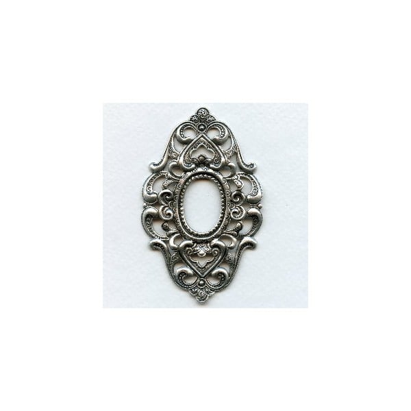 Embellished Framework Finery 79mm Oxidized Silver (1)
