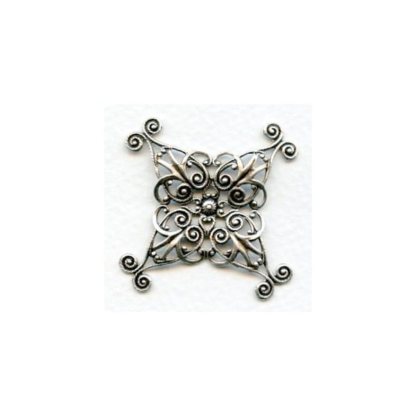 Filigree Wrap 35mm Oxidized Silver (1)