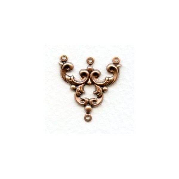 Three Strand Connectors OOH LA LA! Oxidized Copper (12)