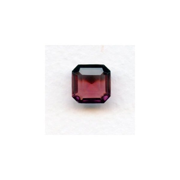 Amethyst Square Octagon 10mm Glass Jewelry Stones