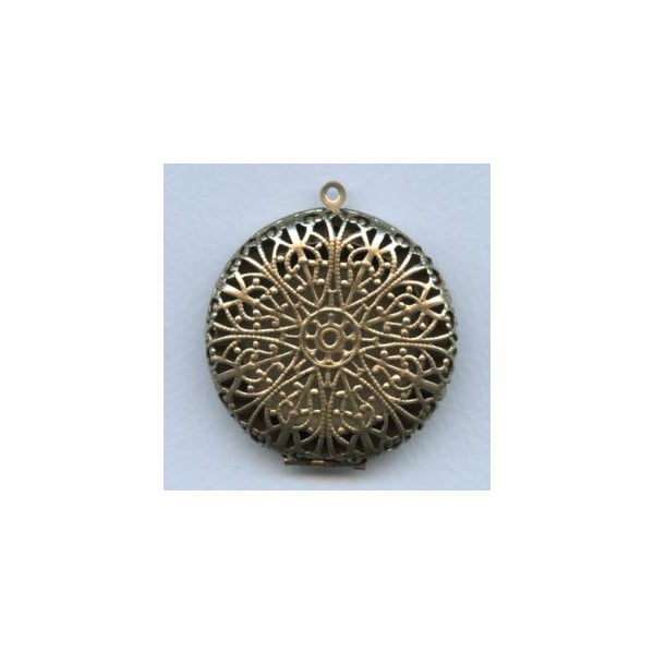 ^T264A Filigree Round Locket 45mm Tapestry Backs (1)
