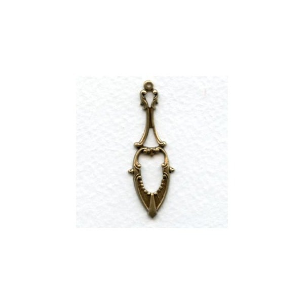 Delicate Details 42mm Pendant Drops Oxidized Brass (6)