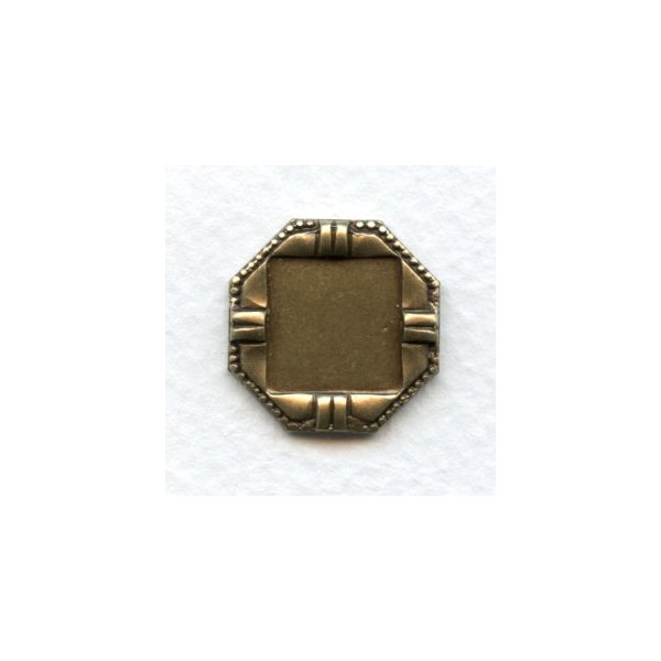 Setting Bases12mm Square Oxidized Brass (4) - Image 2