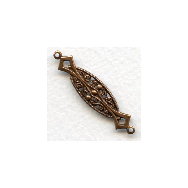 Deco Style Connectors Oxidized Copper 37mm (6)