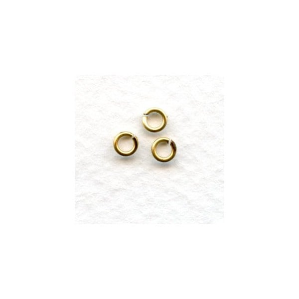 Tiny Jump Rings Round 3mm Raw Brass (200)