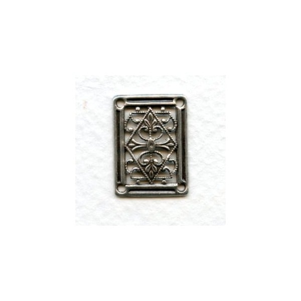 Great Connectors Oxidized silver 20x15mm (6)