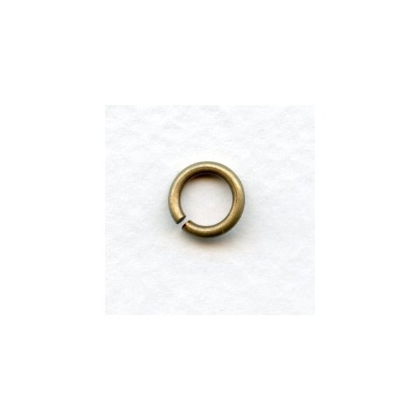 Heavy Duty Oxidized Brass Jump Rings 8.5mm Round (24)